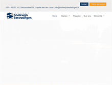 Tablet Screenshot of koelewijnbestratingen.nl